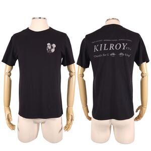 Devium x Kilroy Vtg Short Sleeve Mad World Tee Black Sz Small